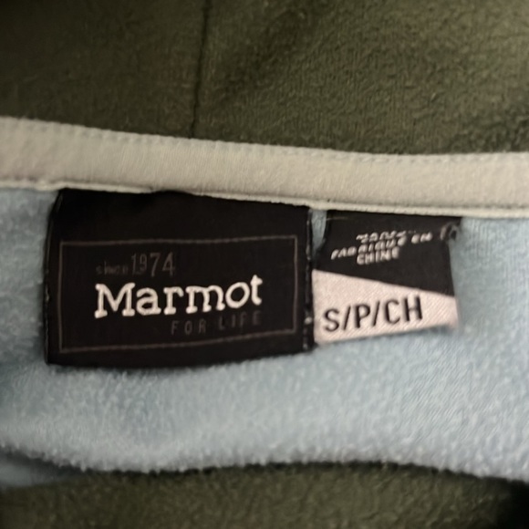 Marmot funnel neck long sleeve color block top, size small - Picture 11 of 13